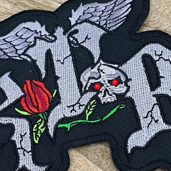 RTB Real Tough Babe Patches Biker Babe Coat Iron On Bling Eyes Display Pieces - Picture 2 of 5